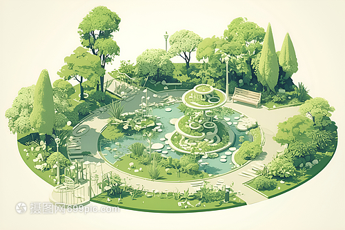 自然清幽的花园设计 打造宁静和谐的园林景观