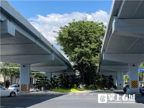 昆明采莲桥下现“枯山水”园林景观 市政园林精品化试点的诗意探索