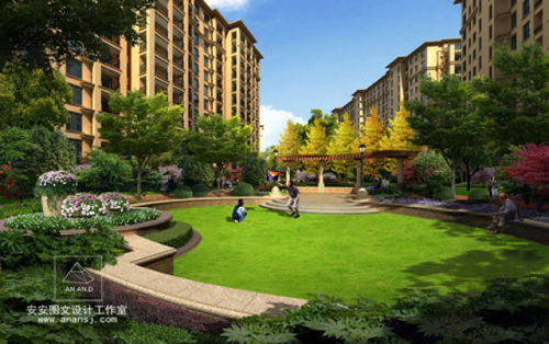 打造理想庭院 真实园林景观效果图在建筑工程设计中的关键作用